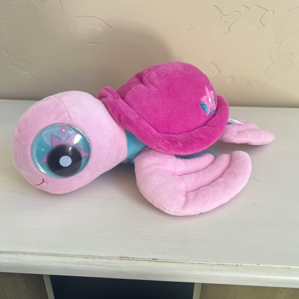 Pink and Blue Plush Turtle Toy